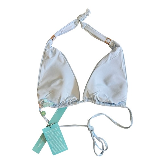 Melissa Odabash Grenada Bikini Top in Celeste Blue NWT - Picture 3 of 6